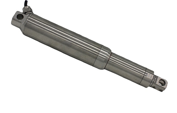 Stainless steel in-line linear actuator